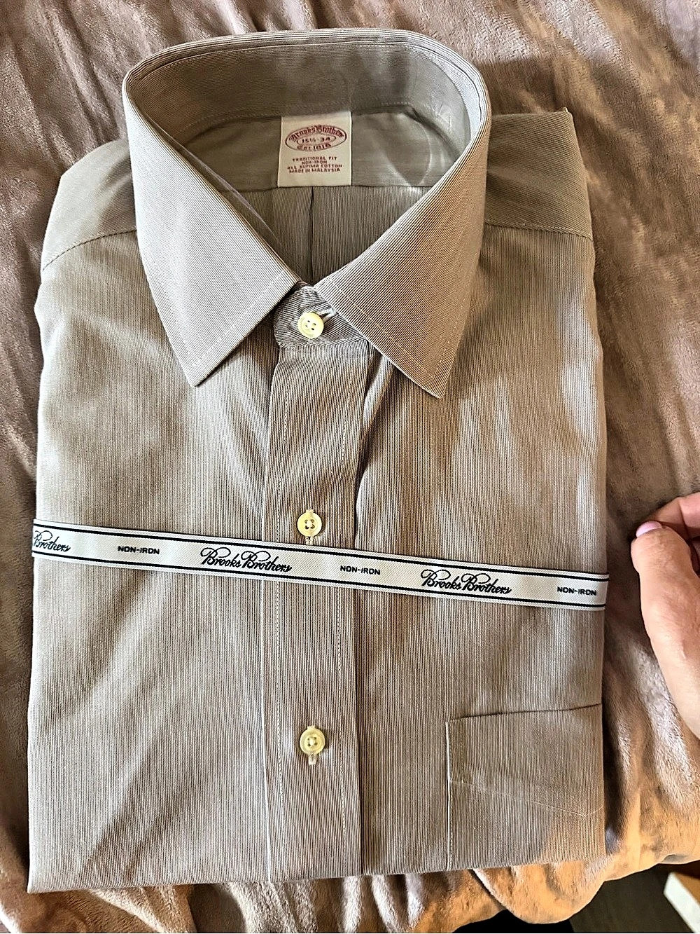 Brooks Brothers Non-Iron Supima Cotton Dress Shirt 15.5/34